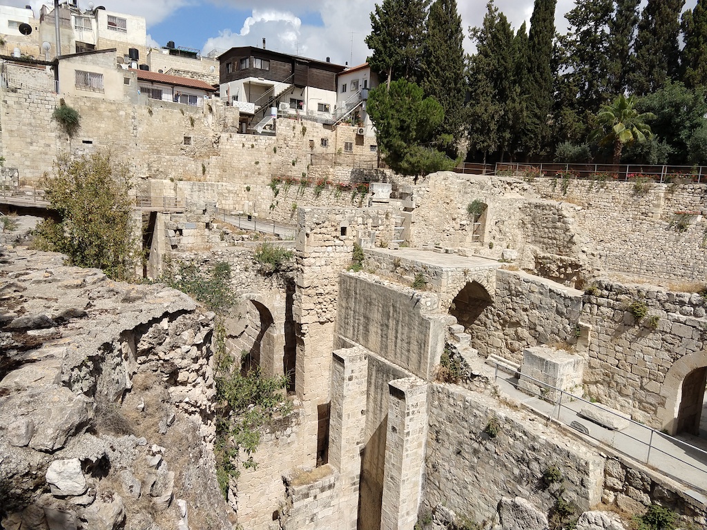 Exploring the the Church of St. Anne, which is also the site of the Pool of Bethesda, where Jesus healed the paralytic.