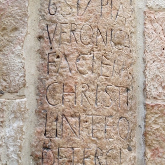 The sixth station of the cross in Jerusalem, Israel.