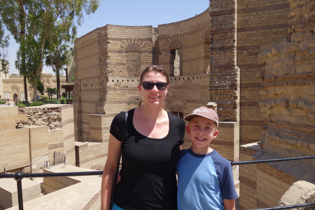 Babylon Fortress in Coptic Cairo in Egypt.