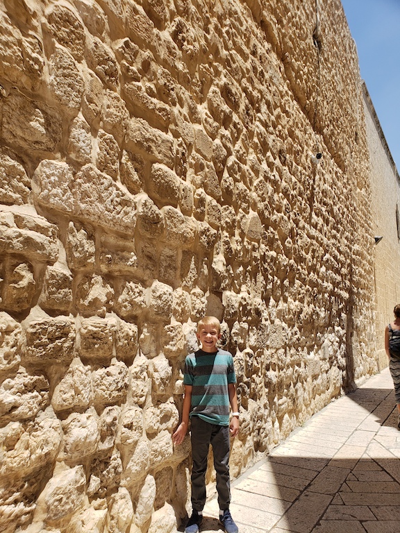 Walking through Jerusalem's Old City.