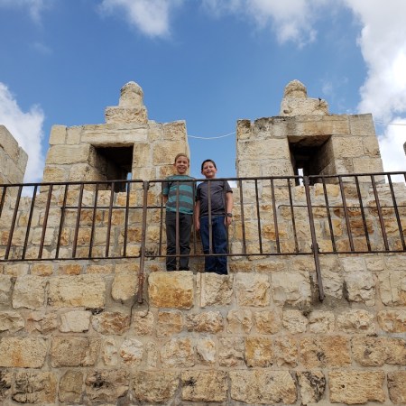 Exploring the City Walls in Jerusalem, Israel.