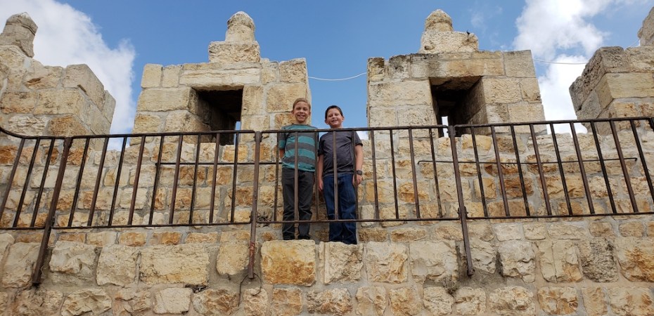 Exploring the City Walls in Jerusalem, Israel.