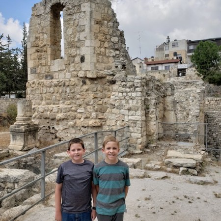 Exploring the the Church of St. Anne, which is also the site of the Pool of Bethesda, where Jesus healed the paralytic.