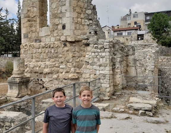 Exploring the the Church of St. Anne, which is also the site of the Pool of Bethesda, where Jesus healed the paralytic.