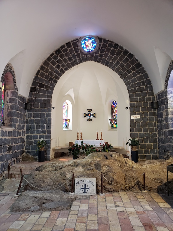 Church of the Primacy of Saint Peter in Tabgha, Israel.