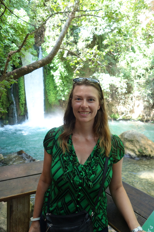Waterfall in Banias Nature Reserve in Israel.