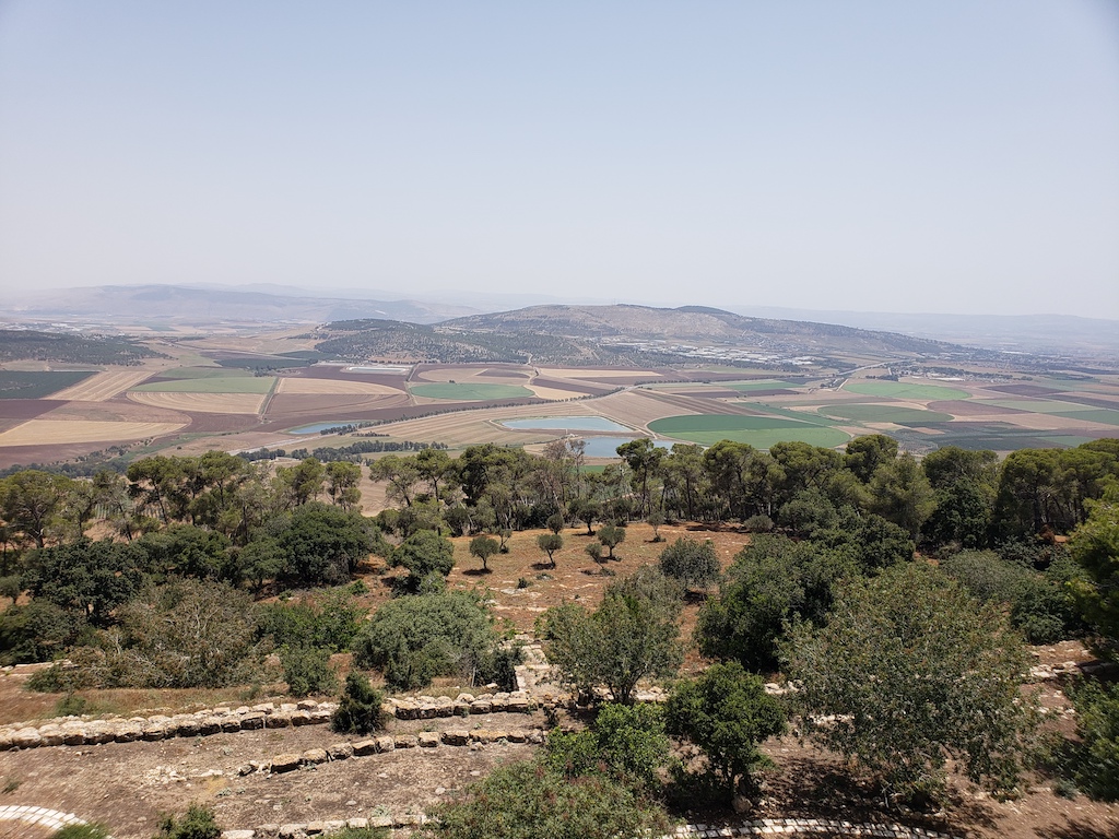 View from the Church of the Transfiguration on Mount Tabor in Israel.