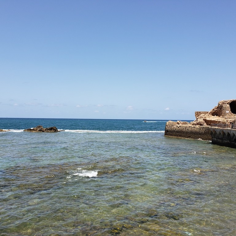 Waterfront in Acre, Israel.