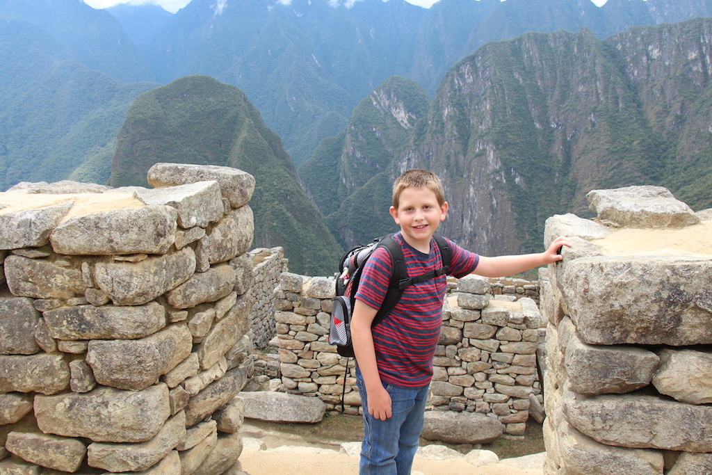 Exploring Machu Picchu in Peru.