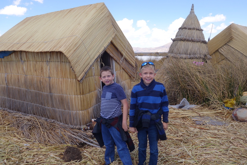 Exploring the Uros Islands on Lake Titicaca in Puno.