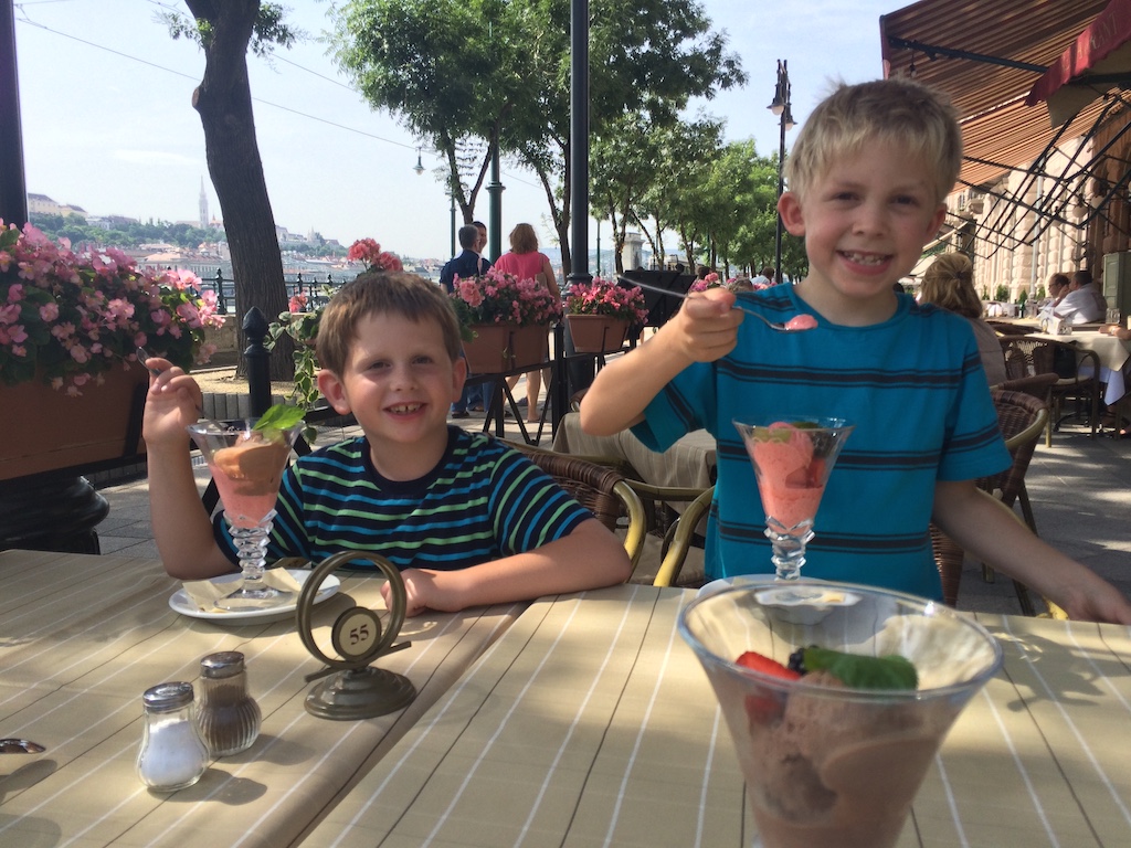 Ice cream in Budapest, Hungary.