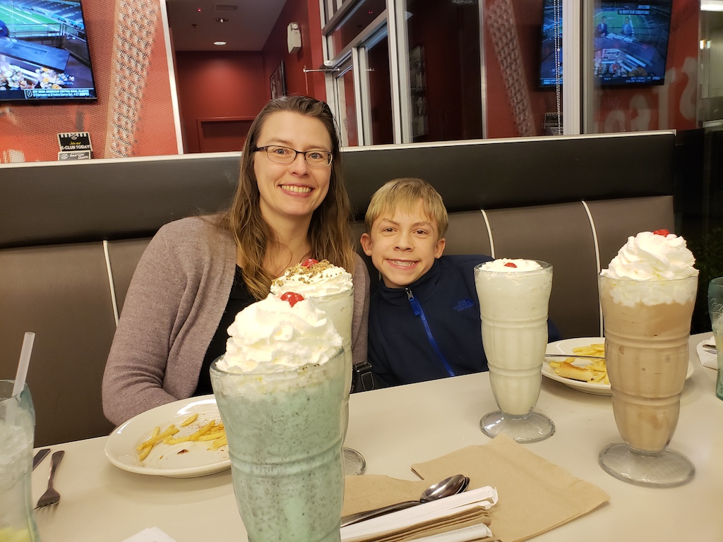 Steak and Shake milkshakes in Oklahoma.