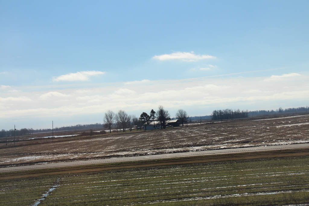 Arkansas landscape while taking a family road trip.