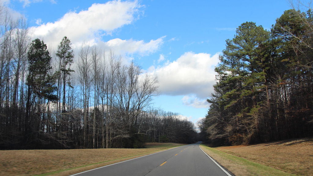 Landscape in Alabama while on a family road trip.