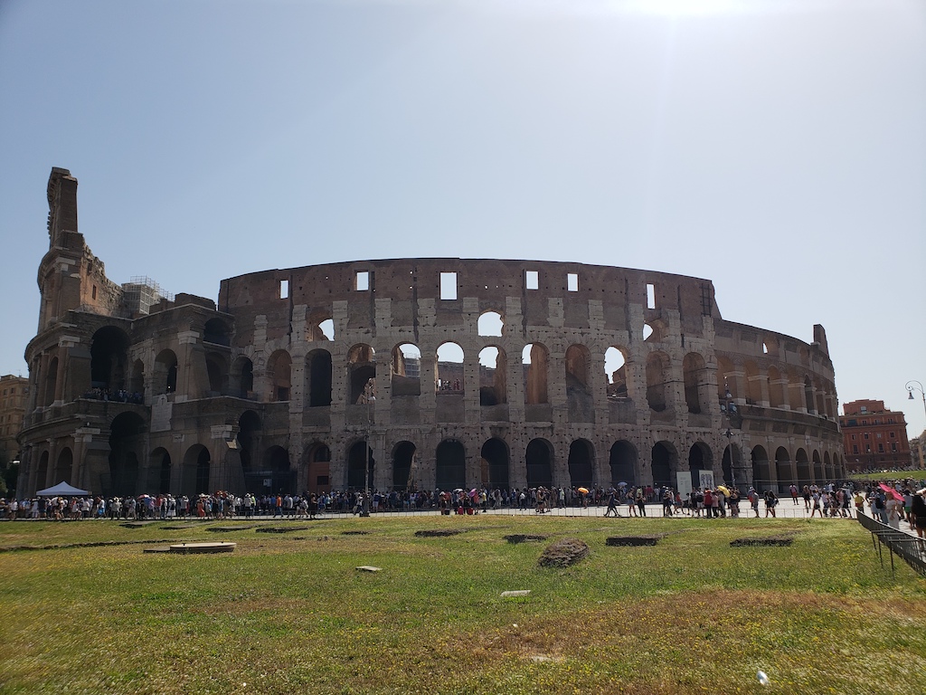 View of the Colosseum in Rome, Italy