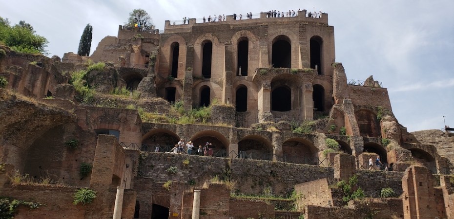 Visiting the Roman Forum in Rome, Italy