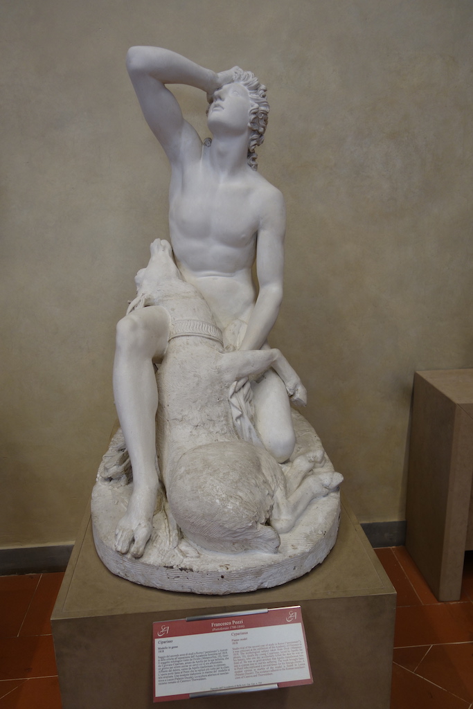 Statue inside the Accademia in Florence, Italy