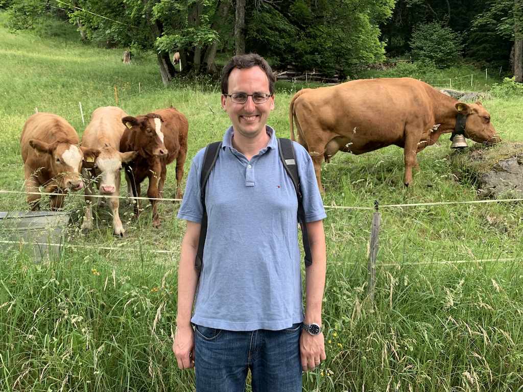 Hiking from Wengernalp to Wengen in the Jungfrau Region of Switzerland.