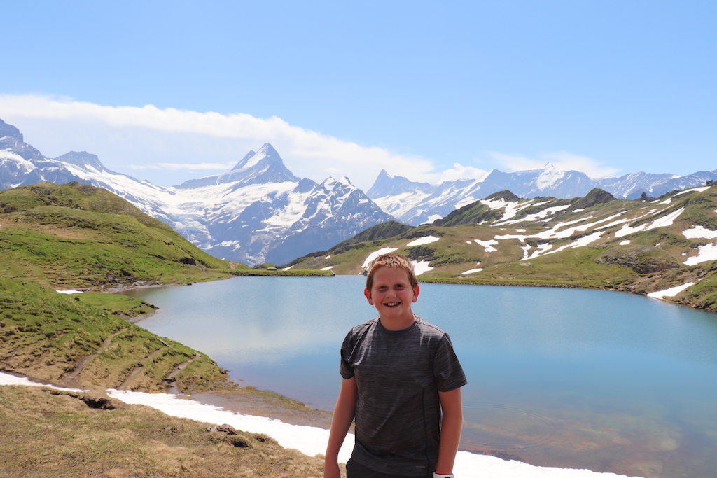 Hike from First to Bachalpsee in the Jungfrau Region of Switzerland.