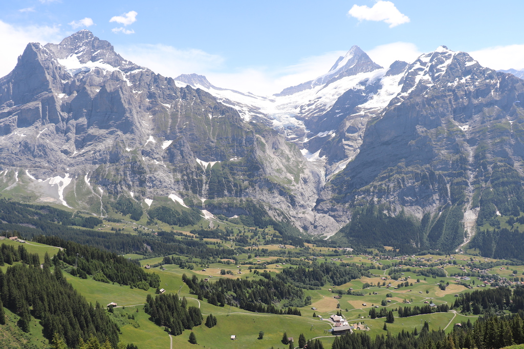 Hike from Bachalpsee to Bort in the Jungfrau Region of Switzerland.