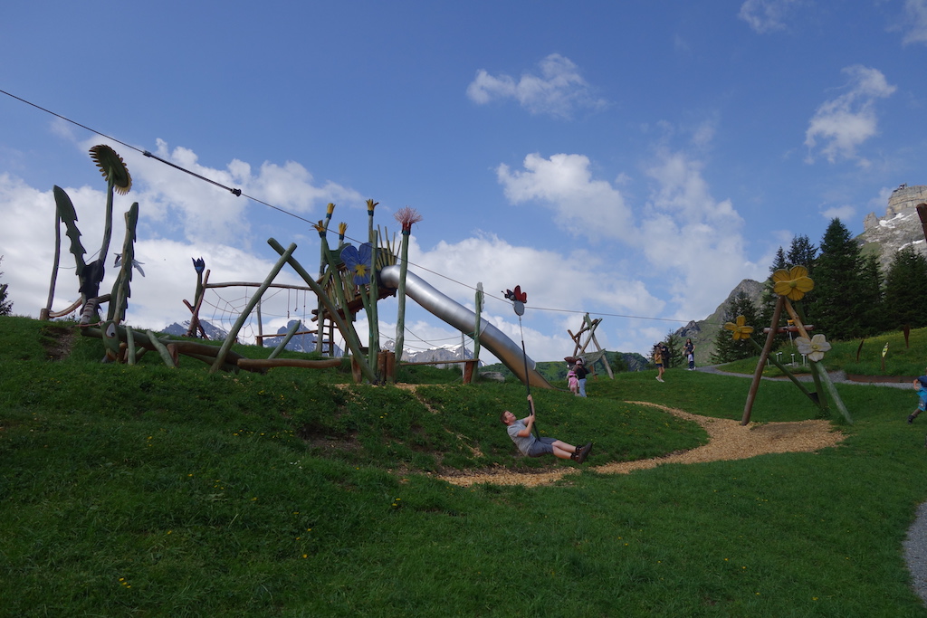 Playground at Allmendhubel in the Jungfrau Region of Switzerland.