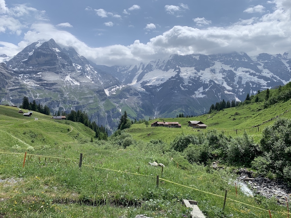 Hiking the North Face Trail in the Jungfrau Region of Switzerland.