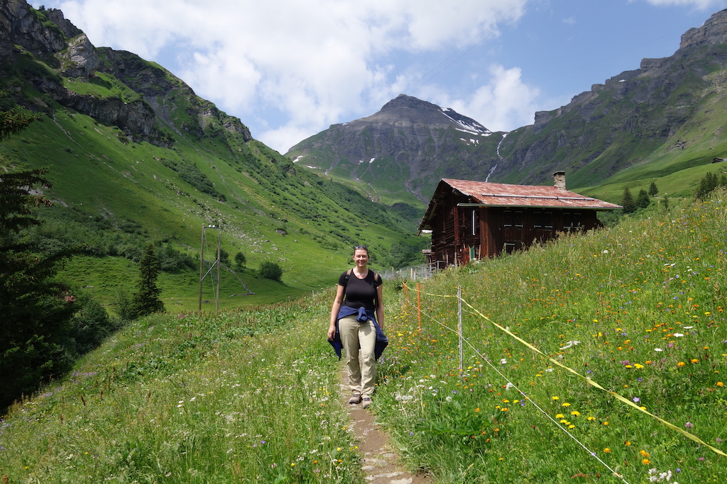 Hiking the North Face Trail in the Jungfrau Region of Switzerland.