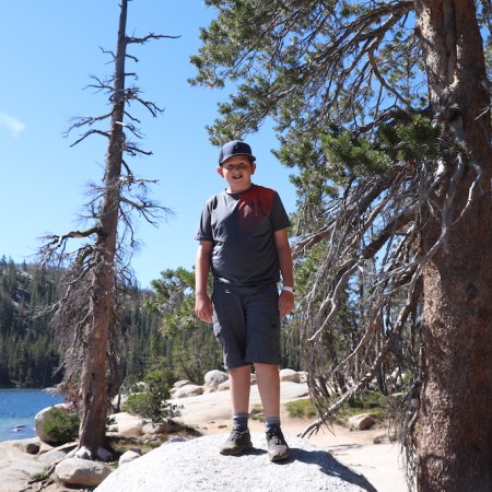 Hiking in Yosemite National Park in California.