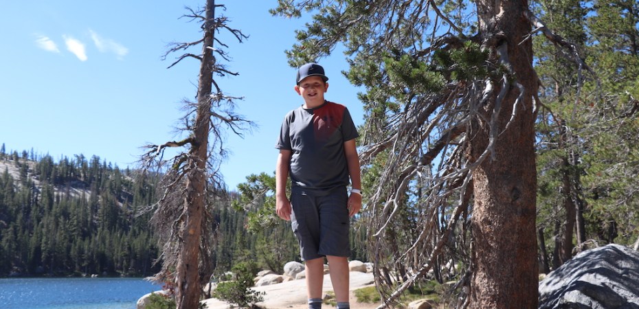 Hiking in Yosemite National Park in California.