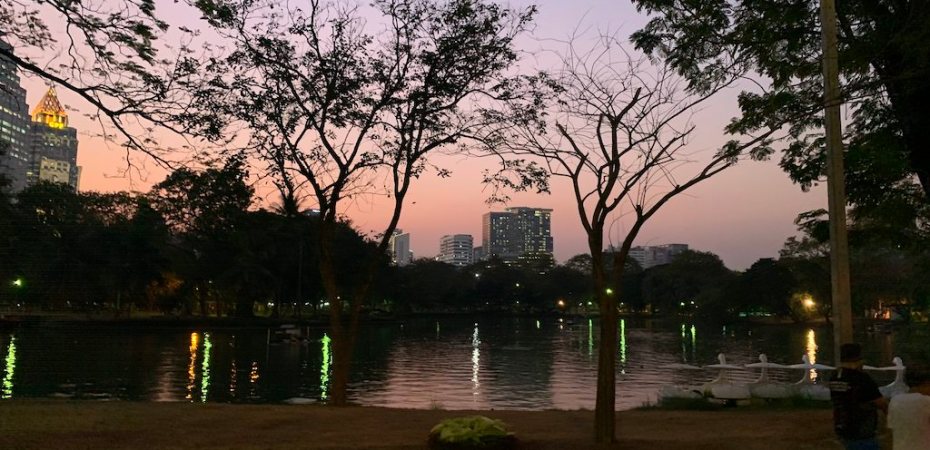 An evening in Bangkok, Thailand.