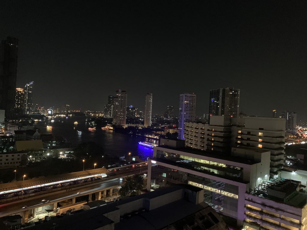 View from hotel room in Bangkok, Thailand.