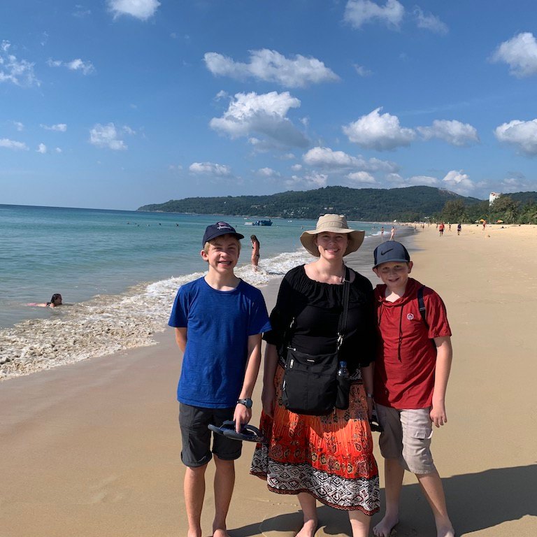 A walk along Karon Beach in Phuket, Thailand.