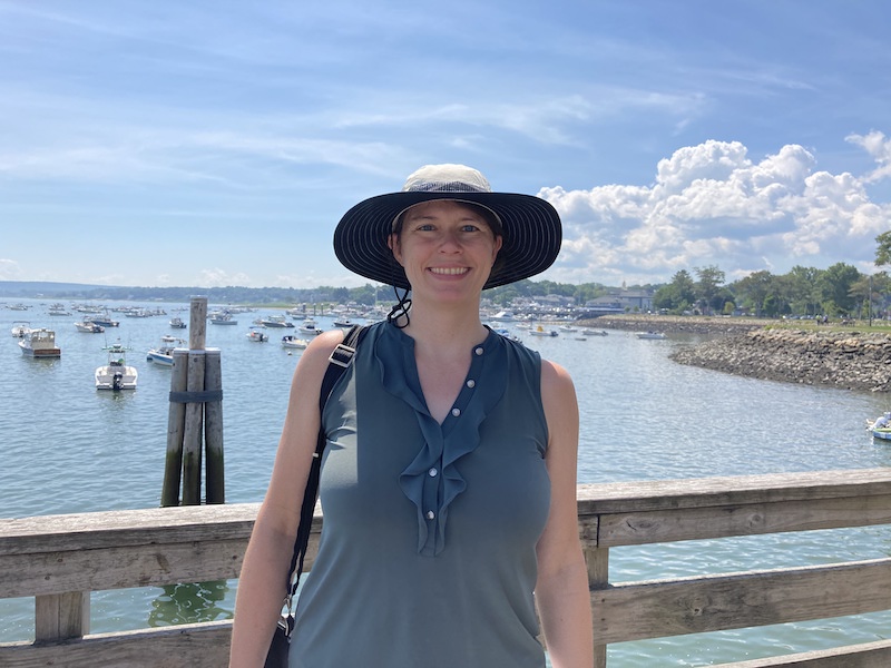 By the water in Plymouth, Massachusetts.