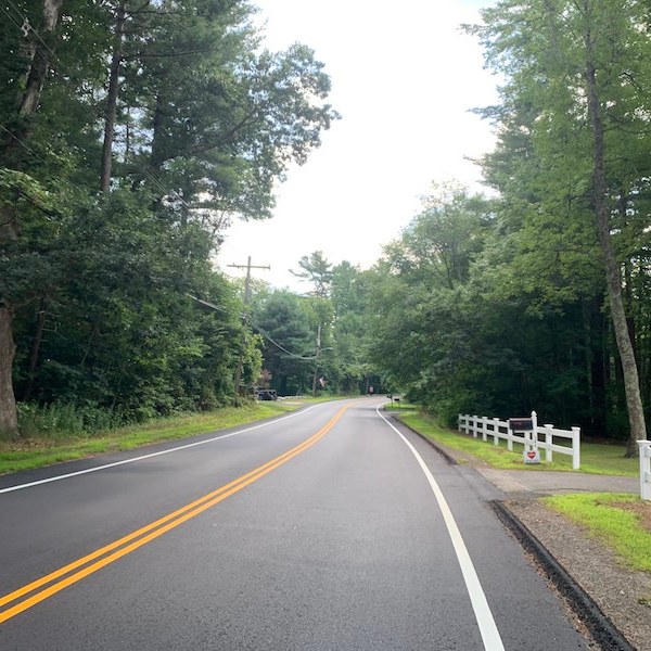 Biking from Boston to Plymouth.