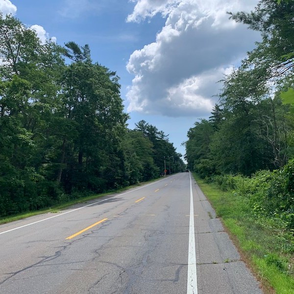 Biking from Boston to Plymouth.