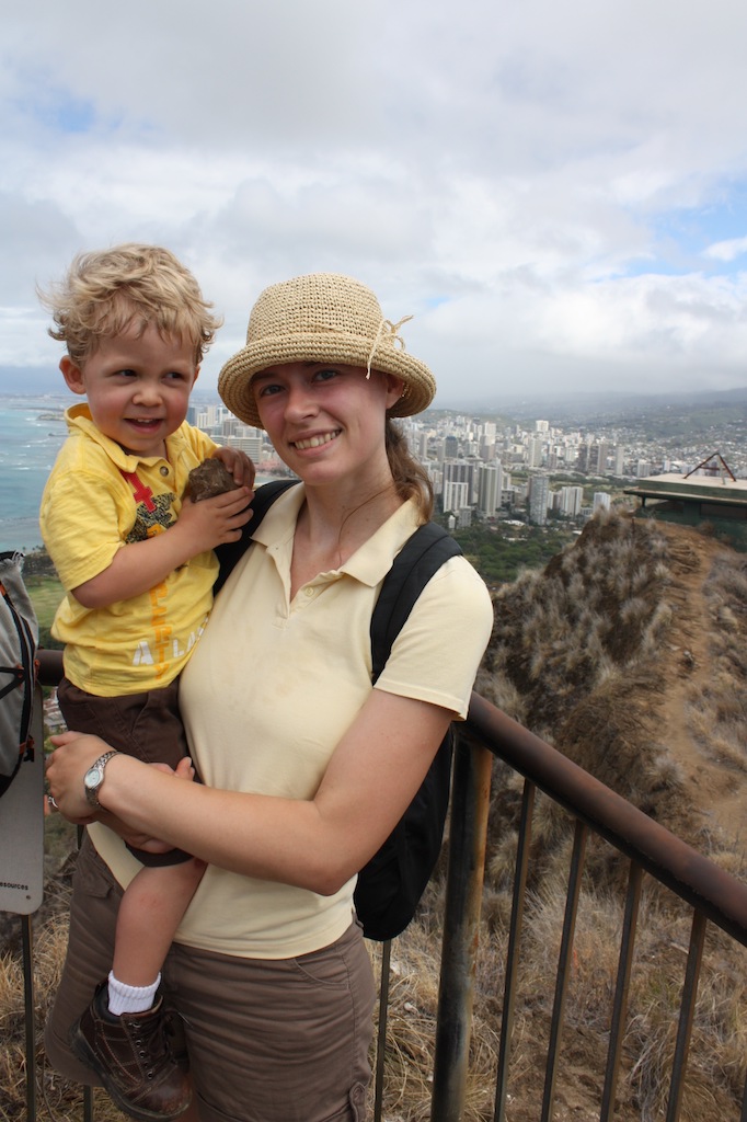 Oahu with Toddlers: Hiking Diamond Head Summit Trail