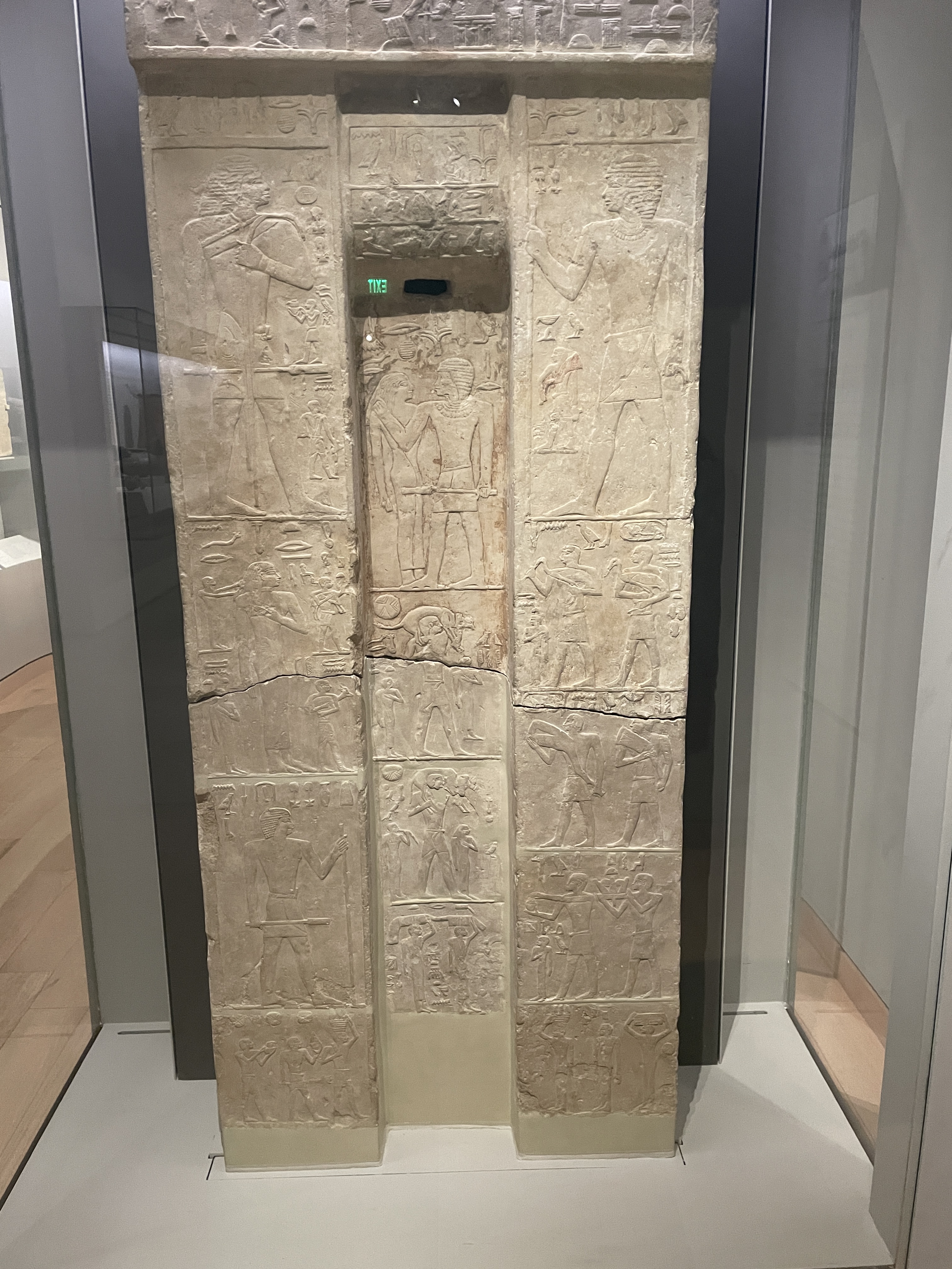Egyptian False Door in the Museum of Fine Arts in Boston, Massachusetts.
