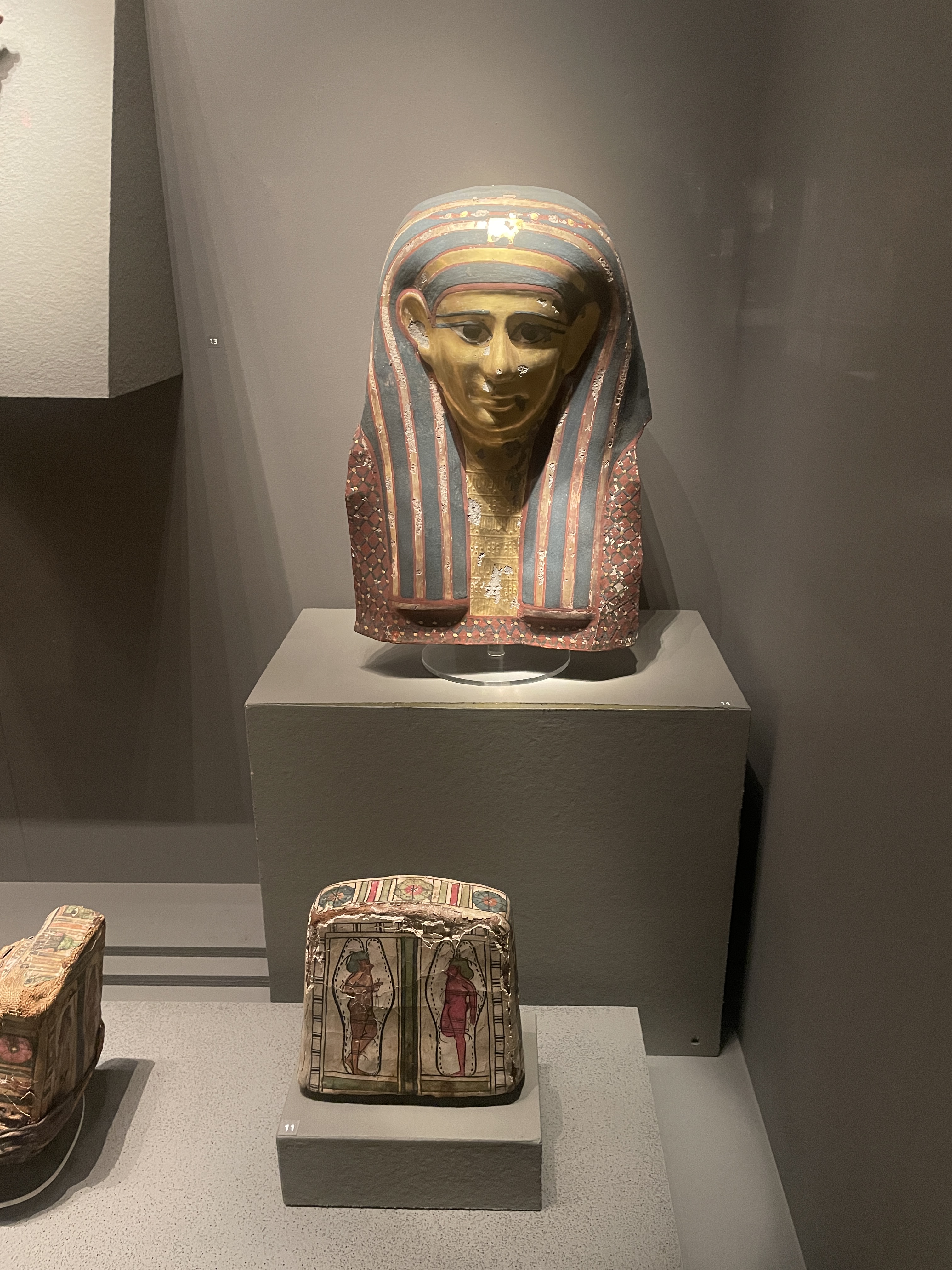 Mummy Mask in the Museum of Fine Arts in Boston, Massachusetts.