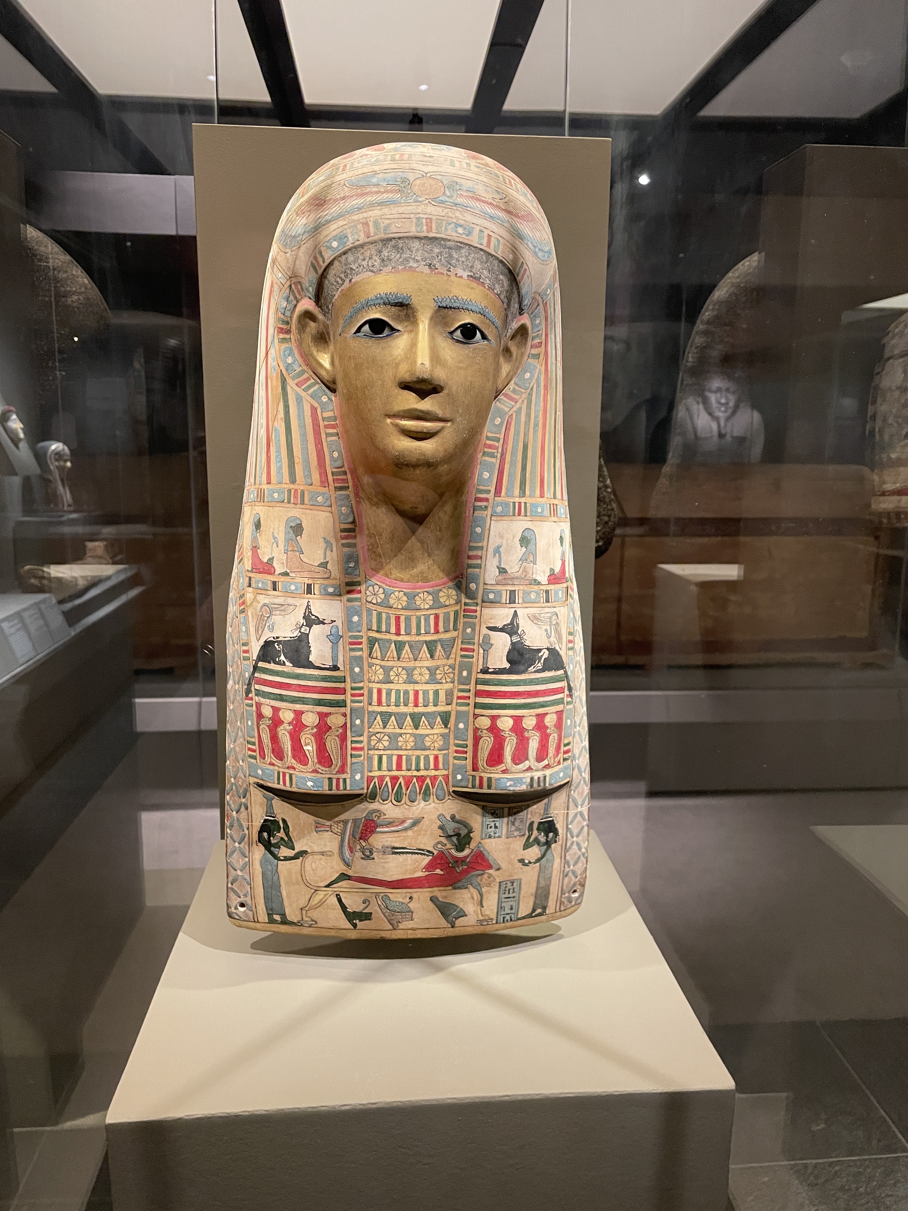 Mummy Mask in the Museum of Fine Arts in Boston, Massachusetts.
