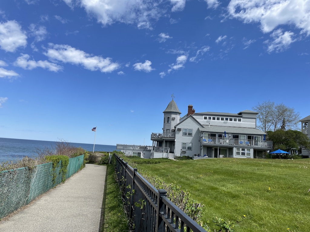 Cute house along the Coastal Walk in Ogunquit, Maine.