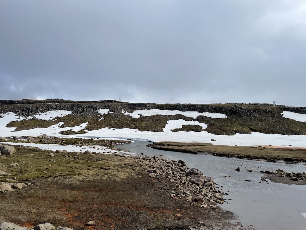 Landscapes while driving from Vík to Seyðisfjörður in Iceland.