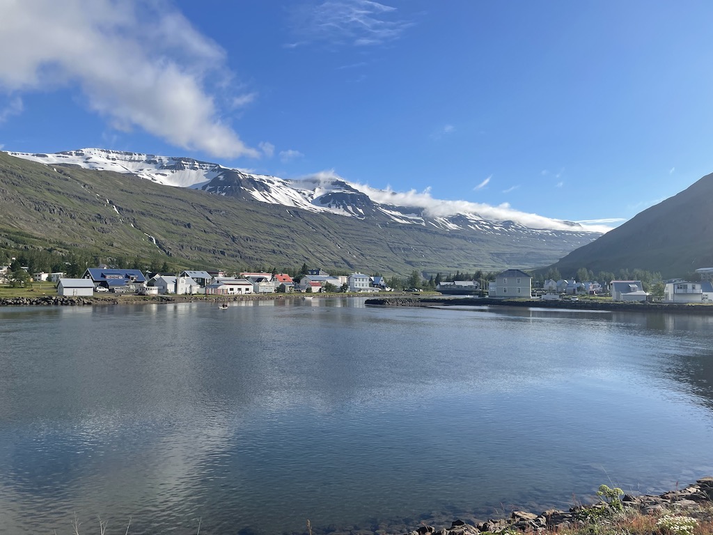 View of Seyðisfjörður, Iceland.