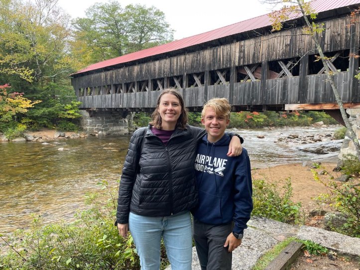 Early Fall Foliage Along the Kancamagus Highway in New Hampshire