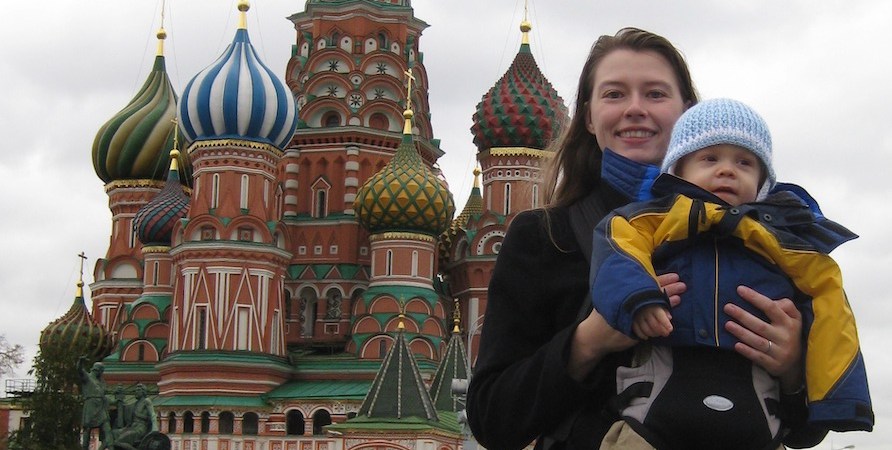 Saint Basil's Cathedral in Moscow, Russia.