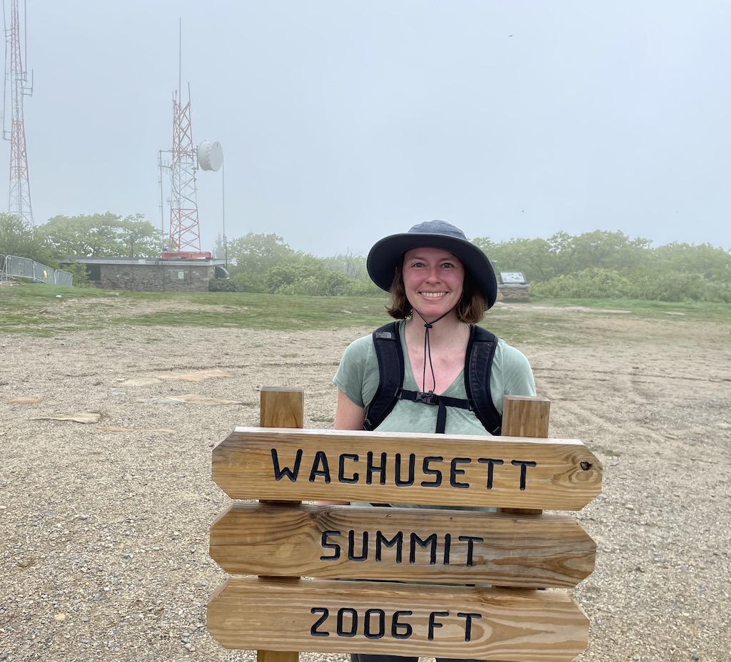 Wachusett Summit while hiking at Wachusett Mountain in Massachusetts.