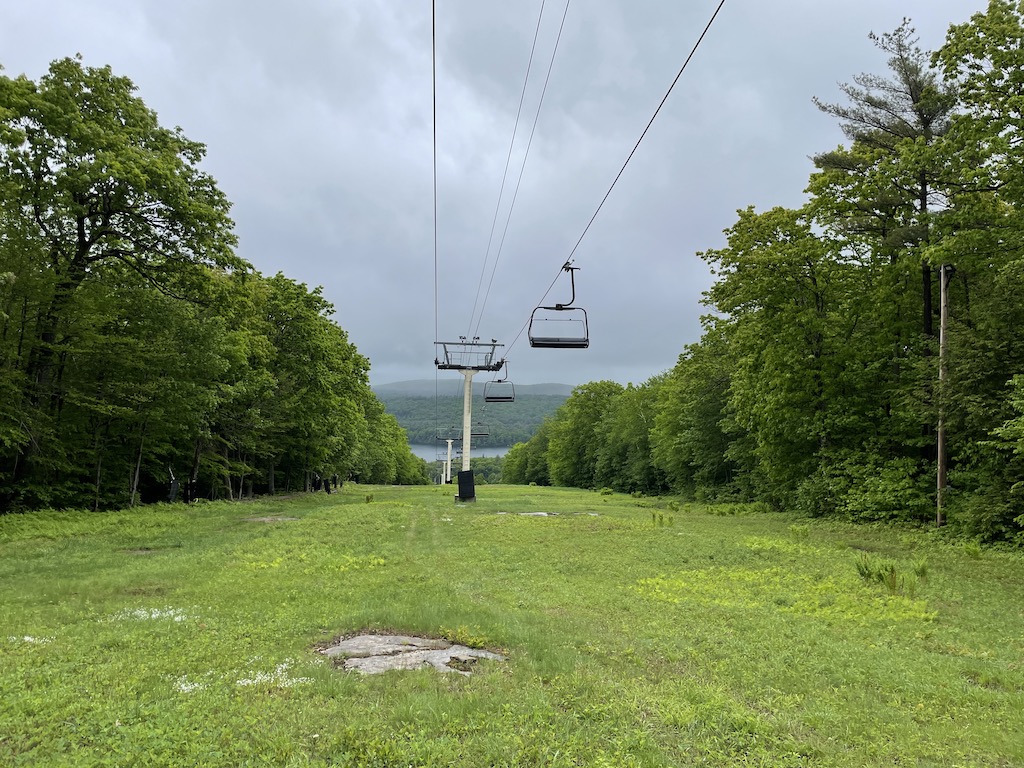 Hiking Wachusett Mountain in Massachusetts.