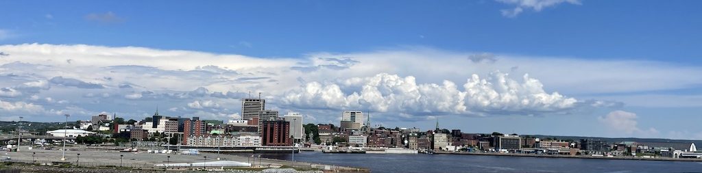 View of Saint John, New Brunswick, Canada.