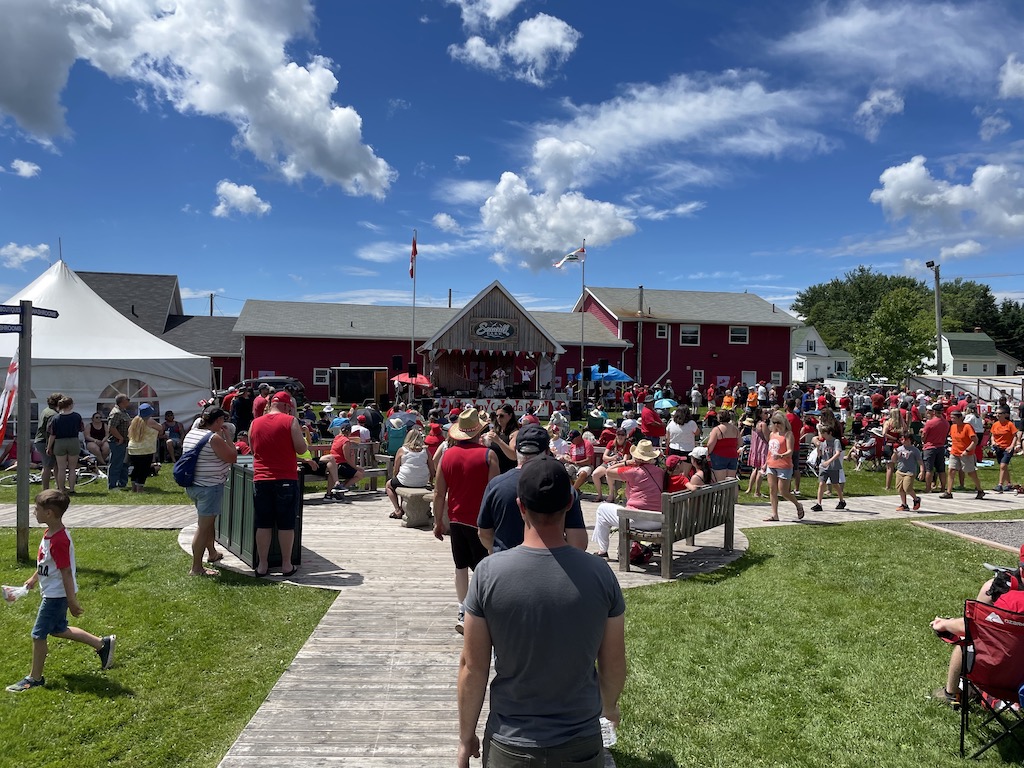 Canada Day celebration in North Rustico Harbour