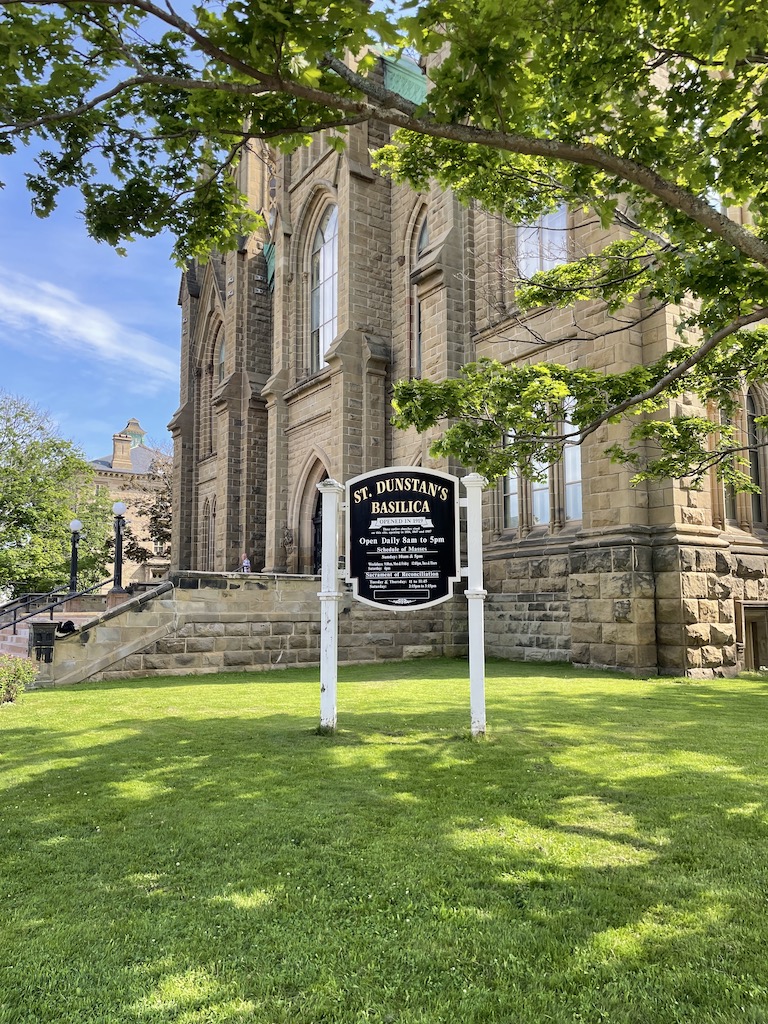 St. Dunstan's Basilica in Charlottetown on Prince Edward Island, Canada.