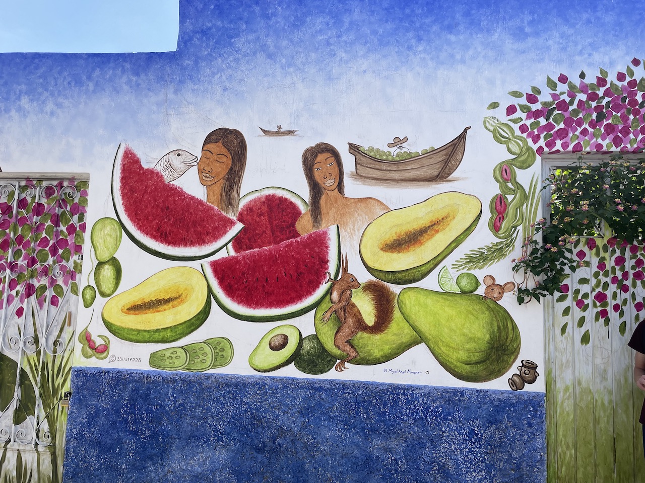 Artwork in Ajijic, Mexico.